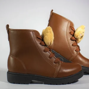 Bota Coturno Menina Molekinha Infantil Pulseira Pelucia - Imagem 10