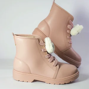 Bota Coturno Menina Molekinha Infantil Pulseira Pelucia - Imagem 5