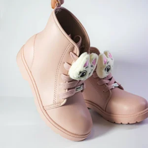 Bota Coturno Menina Molekinha Infantil Pulseira Pelucia - Imagem 3