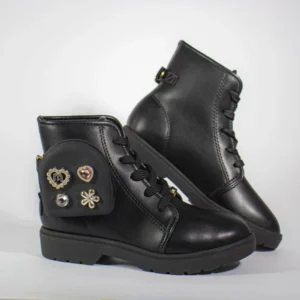 Bota Coturno Infantil Menina Bolsinha Molekinha - Imagem 1