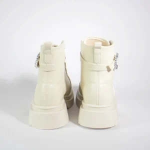 Bota Molekinha Infantil Meninas Estilo Coturno Tratorada - Imagem 2