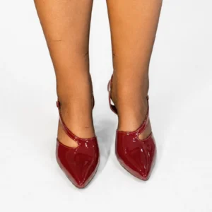Scarpin Feminino Verniz Vinho Dakota - Imagem 3