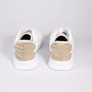Tênis Infantil Molekinha Casual Branco com Detalhes Dourados - Imagem 3